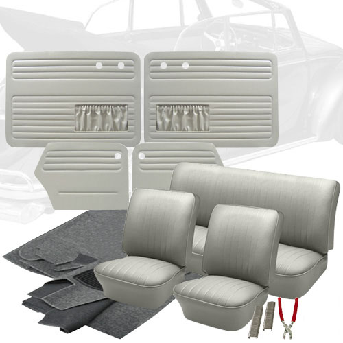 Deluxe Smooth Vinyl VW Interior Kit, Beetle Convertible 19581964 VW Parts