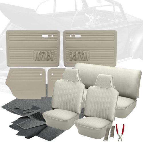 Deluxe Square Weave Vinyl Vw Interior Kit Beetle Convertible 1968