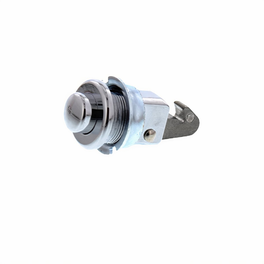 111857131R - VW Push Button Glove Box Latch - Chrome - Round
