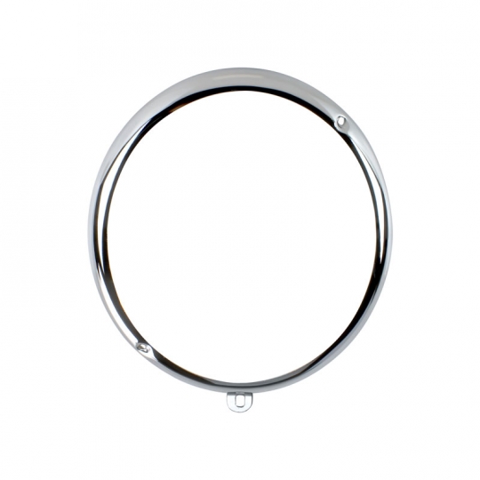 thumbnail image 2 of VW Beetle & Bus Headlight Rings 1955-1967 - Chrome, Diagonal Screws - Pair 2 of 5