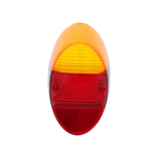 thumbnail image 2 of Pair Amber Red Clear Tail Light Assemblies Left & Right For VW Beetle Type 1 Bug 2 of 6