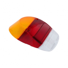 1968-70 VW Beetle Tail Light Lens - Amber/Red/White - European Style - Left or Right