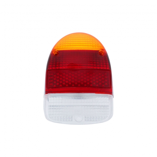 111945241JE - 1968-70 VW Beetle Tail Light Lens - Amber/Red/White