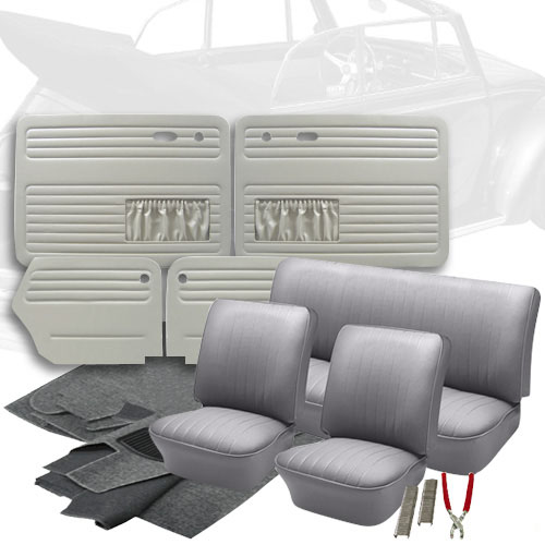 19561957 VW Beetle Convertible Velour Cloth Interior Kit VW Parts