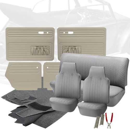 Deluxe Velour Cloth VW Interior Kit, Beetle Convertible 1969 VW Parts
