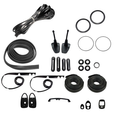 1972 VW Super Beetle Body Rubber Seal Kit - Sedan or Convertible