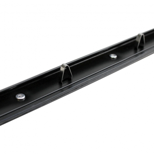 113853322D-BK - VW Window Scraper with Black Molding - Outside