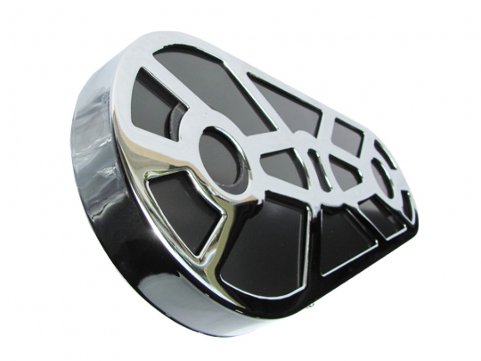 Rivercity Domed Polished Aluminum Pulley Covers For 5 Speed 3 BDL Belt Drives