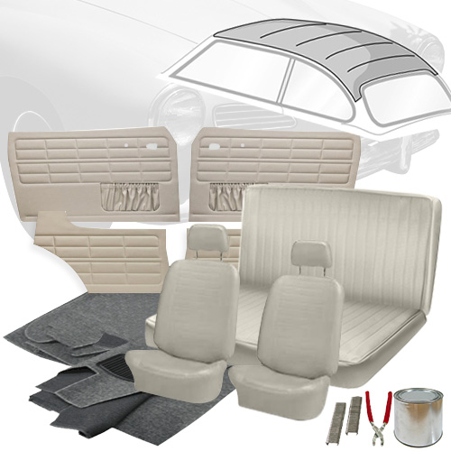 1972 VW Karmann Ghia Coupe Smooth Vinyl Interior Kit VW Parts