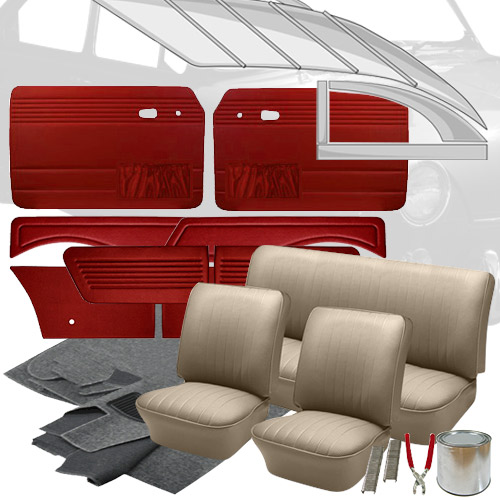 Deluxe Tweed Cloth VW Interior Kit, Fastback 19651967 VW Parts