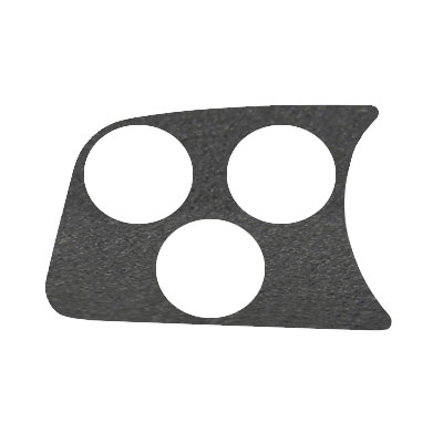 VW Dash Panel - 3 Gauge Holes - Left - Black - 1958-77 Beetle - 1971-72 Super Beetle