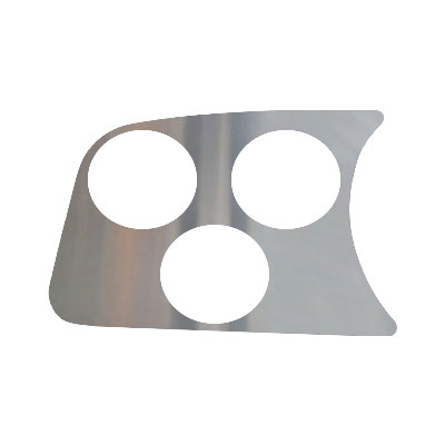 VW Dash Panel - 3 Gauge Holes - Left - Chrome - 1958-77 Beetle - 1971-72 Super Beetle