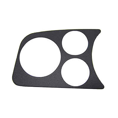 VW Dash Panel - 2 Gauge Holes - 1 Tach Hole - Left - Black - 1958-77 Beetle - 1971-72 Super Beetle