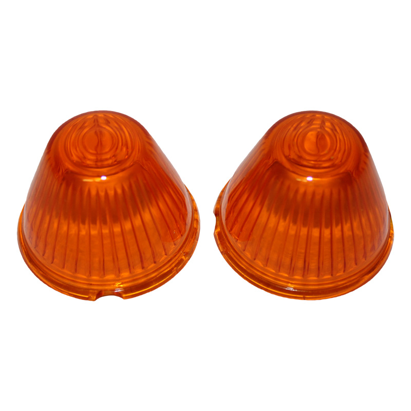 141161ALR 195964 VW Karmann Ghia Turn Signal Lenses Amber Pair
