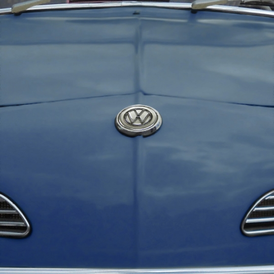 143-601 - 1961-74 VW Karmann Ghia Nose Emblem - w/ Mounting Base