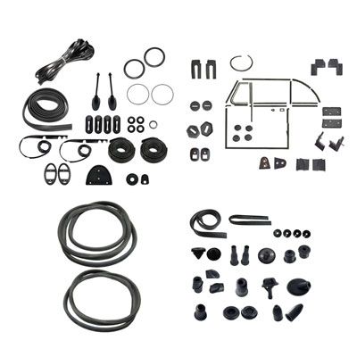 1962-1963 VW Beetle Convertible Complete Car Rubber Kit