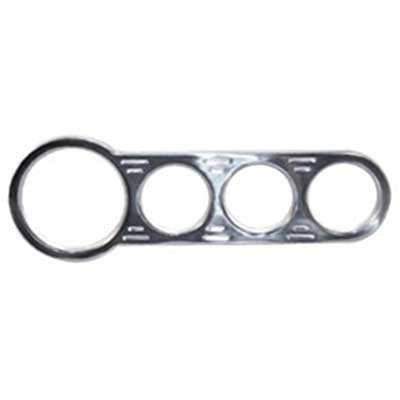 Custom Billet Aluminum Dash - 1 Large - 3 Small - Polished Aluminum