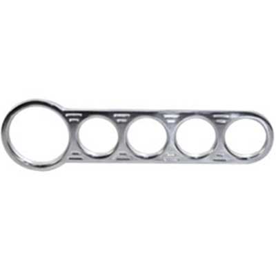 Custom Billet Aluminum Dash - 1 Large - 4 Small - Chrome Plated Aluminum
