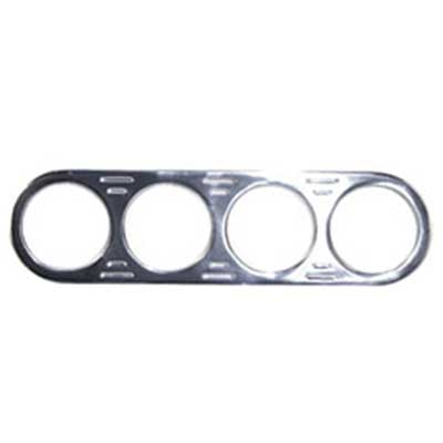 Custom Billet Aluminum Dash - 4 Small Holes - Chrome Plated Aluminum