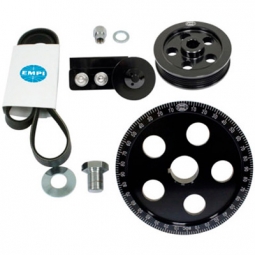 EMPI Black Anodized VW Serpentine Belt System
