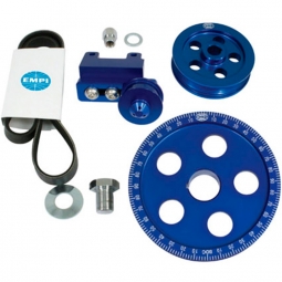 EMPI Blue Anodized VW Serpentine Belt System