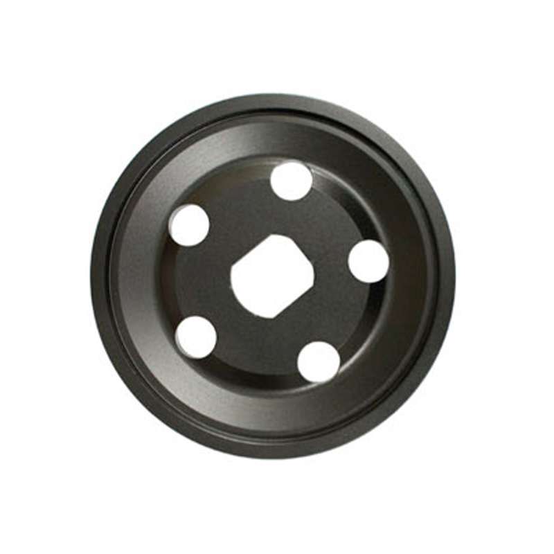EMPI VW Pulley Half - 12 Volt - Outer - Anodized Billet Aluminum - Black