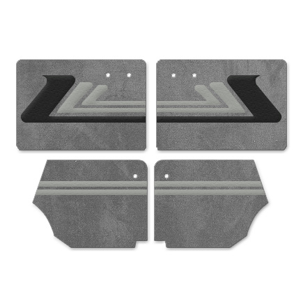 1965-1966 VW Beetle Convertible Door Panels - Front & Rear - Cobra