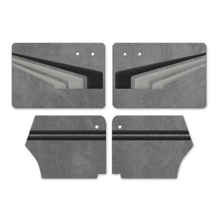 1949-1955 VW Beetle Convertible Door Panels - Front & Rear - Bladerunner Graphic