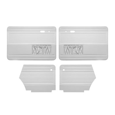 1973-1979 VW Beetle & Super Beetle Convertible Door Panels - Front & Rear - Ribbed Vinyl