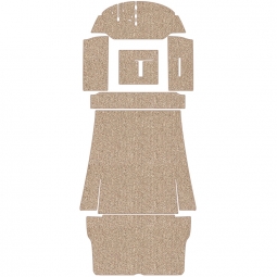 1965-1967 VW Bus Carpet Kit - Front & Rear w/ Front Bench - Oatmeal Loop