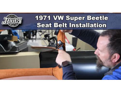 1971 VW Super Beetle-Seat Belt Installation