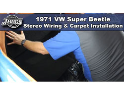 1971 VW Super Beetle - Stereo Wiring & Carpet Installation