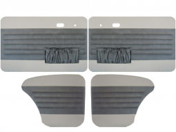 1967-1977 VW Beetle Door Panels - Front & Rear - with Front Pockets - 2-Tone