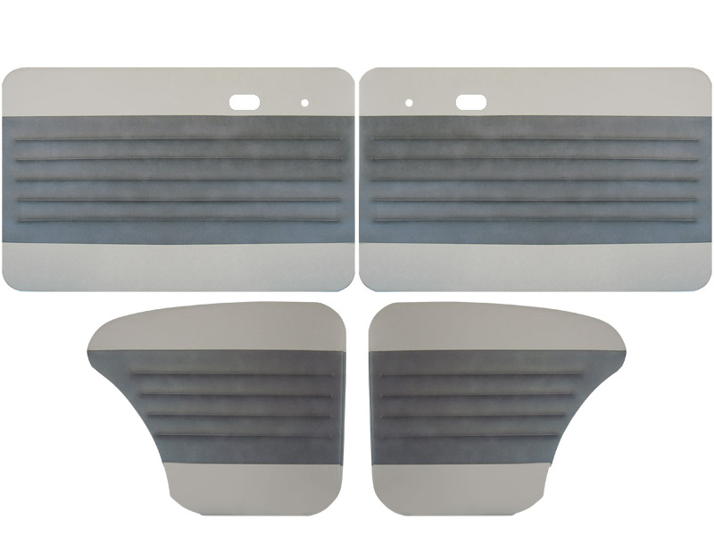 1967-1977 VW Beetle Door Panels - Front & Rear - Two-Tone
