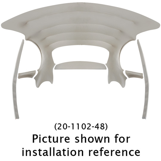 20-1102-Crush - 1947-1967 VW Beetle Sedan Headliner - Easy Install