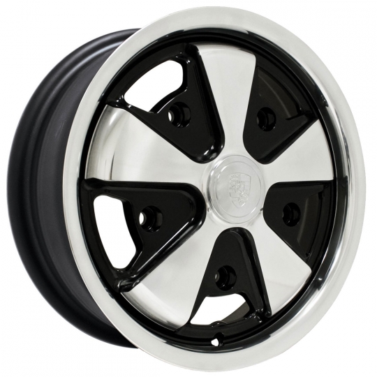 10-1110 - Porsche Fuchs Replica Wheel - 15x5.5 - 5x205 - Black