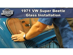 1971 VW Super Beetle - Glass Installation