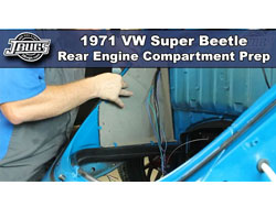1971 VW Super Beetle - Rear Engine Compartment Prep