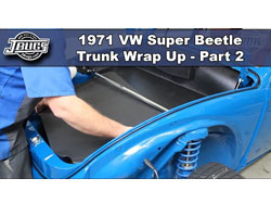1971 VW Super Beetle - Trunk Wrap Up - Part 2