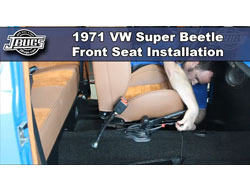 1971 VW Super Beetle - Front Seat Installation