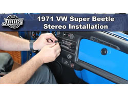 1971 VW Super Beetle - Stereo Installation