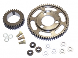 VW Crank Gear Set - Straight Cut Steel - Adjustable Cam