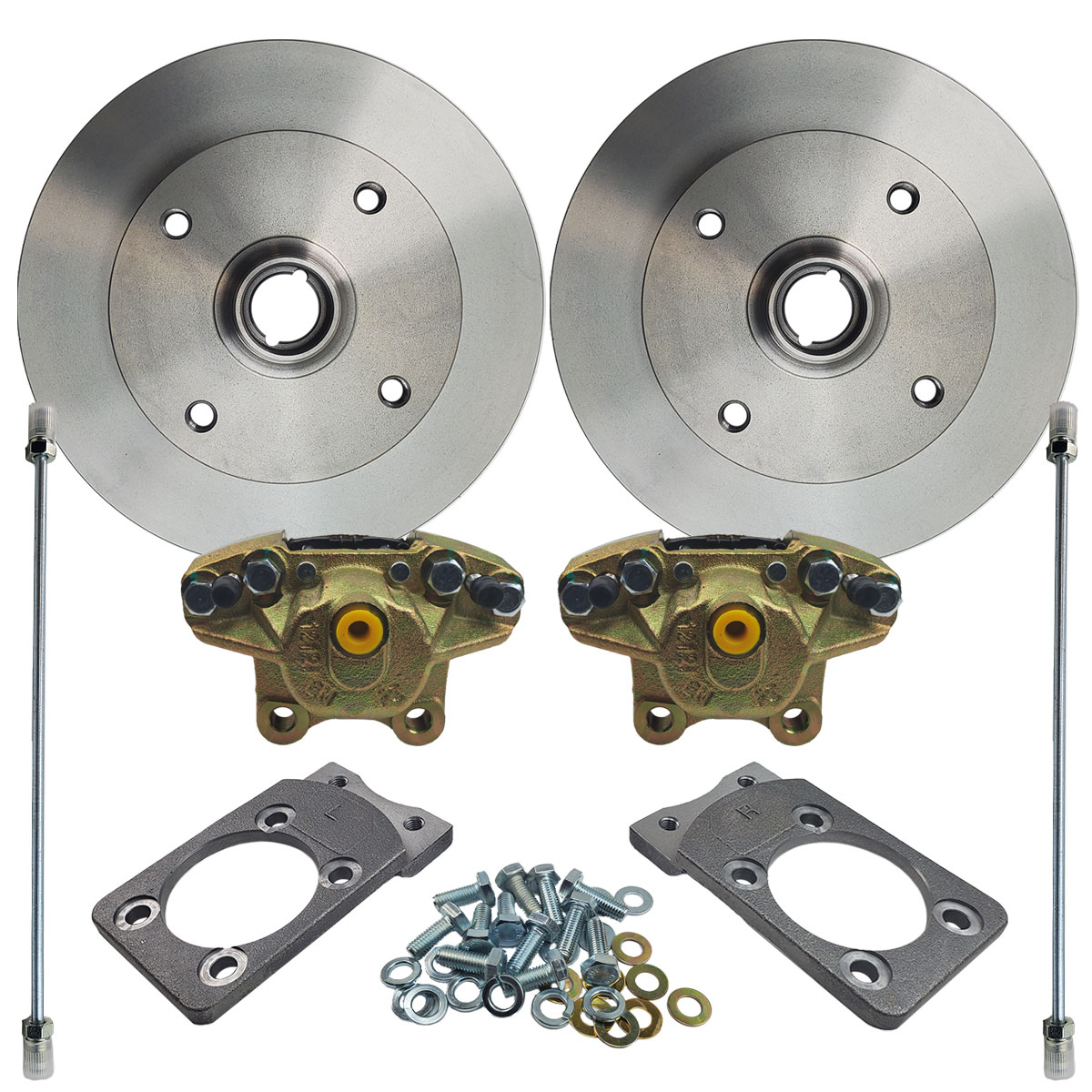 EMPI 1971-79 VW Super Beetle Disc Brake Conversion Kit - Front - Bolt-On - 4x130