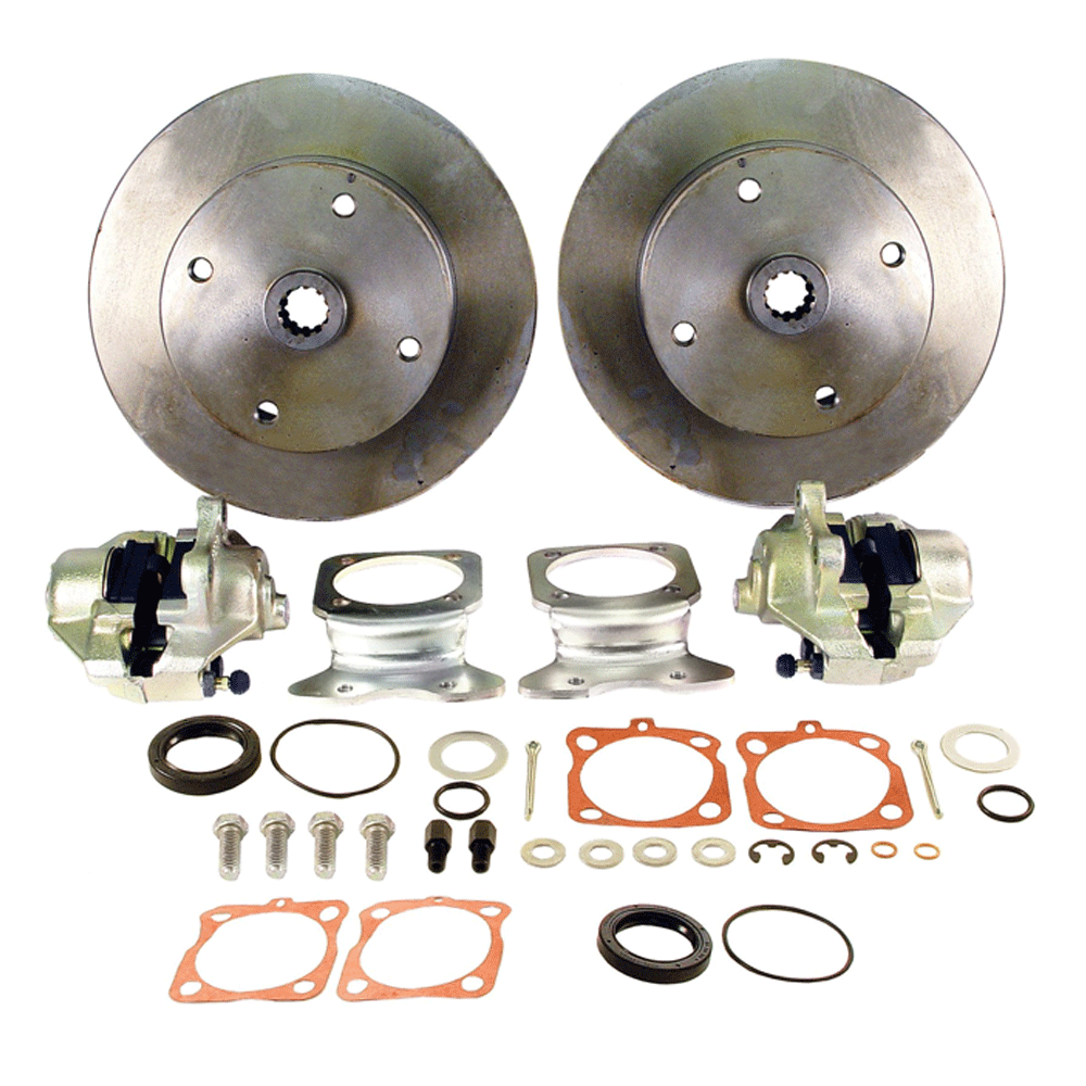 VW Disc Brake Kit - Rear - 4x130 - No Parking Brake - 1958-67 Swing Axle