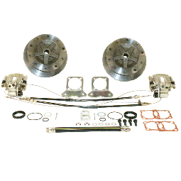 VW Disc Brake Kit - Wide Track Rear - with Parking Brake - 5x205 - 1968 Swing Axle - 1968-72 IRS