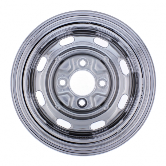 空冷VW クローム スムーシーホイール 15x5JJ 4H PCD130 500-7750-4 - 4x130 Stock VW Wheels - 15x5.5