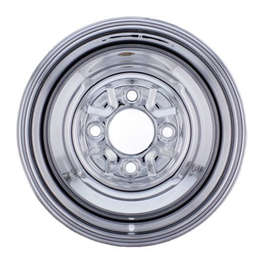 空冷VW クローム スムーシーホイール 15x5JJ 4H PCD130 500-7750-S - 4x130 Stock VW Wheel - 15x5.5
