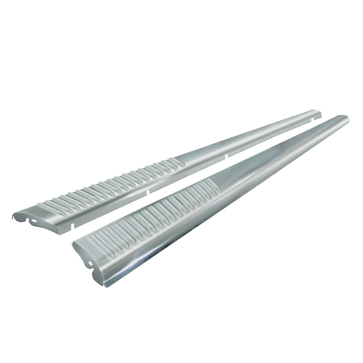 Stainless Steel Running Boards Louvered Pair Empi VW Bug Super Beetle 6820