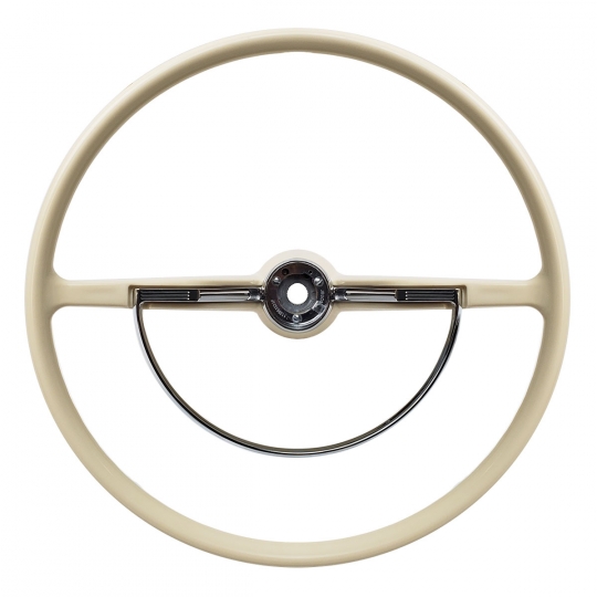 113-WHEEL-IVORY - Ivory Stock VW Steering Wheel for 1962-1971 