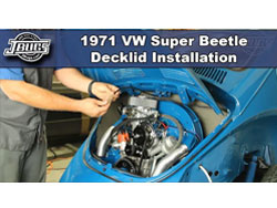 1971 VW Super Beetle - Decklid Installation